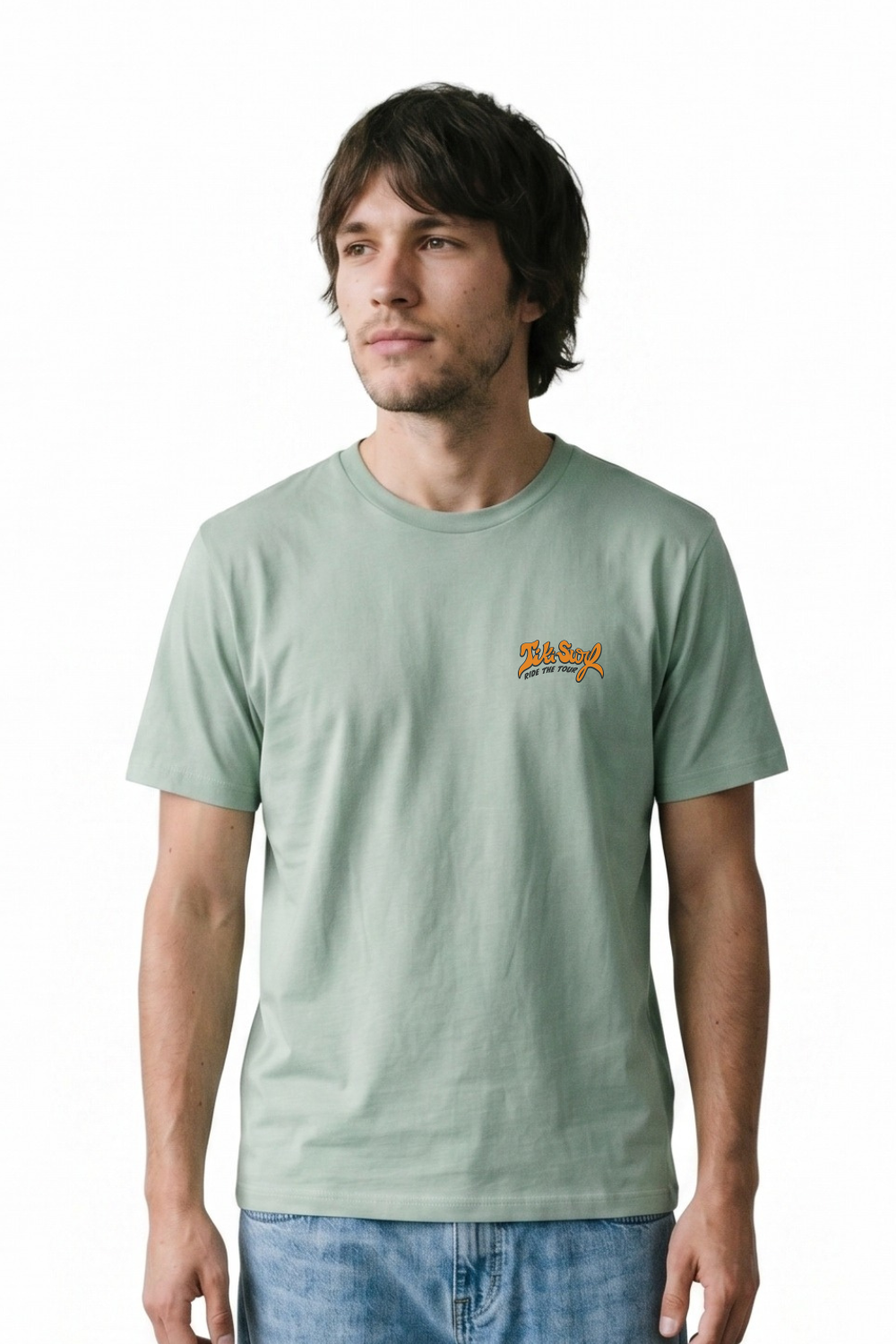 Tiki Surf Tour Mens T-Shirt Aloe