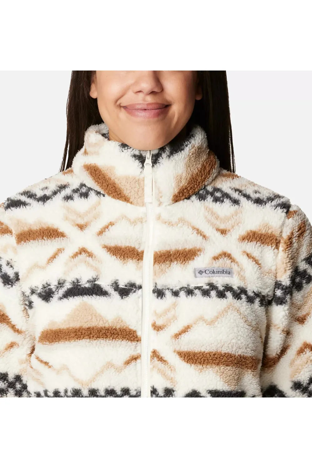 Columbia West Bend™ Full Zip Fleece Chalk Checkered