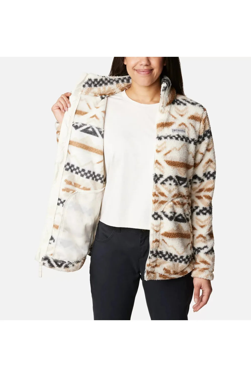 Columbia West Bend™ Full Zip Fleece Chalk Checkered