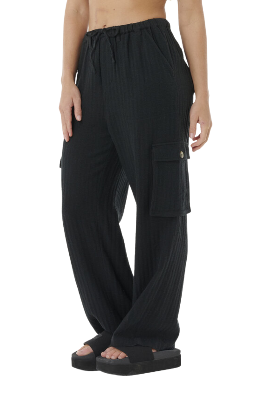 Rip Curl Oceanic Textured Pant Washed Black