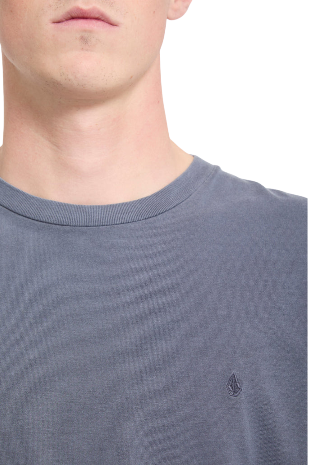 Volcom Solid Stone Mens T-Shirt Storm Blue