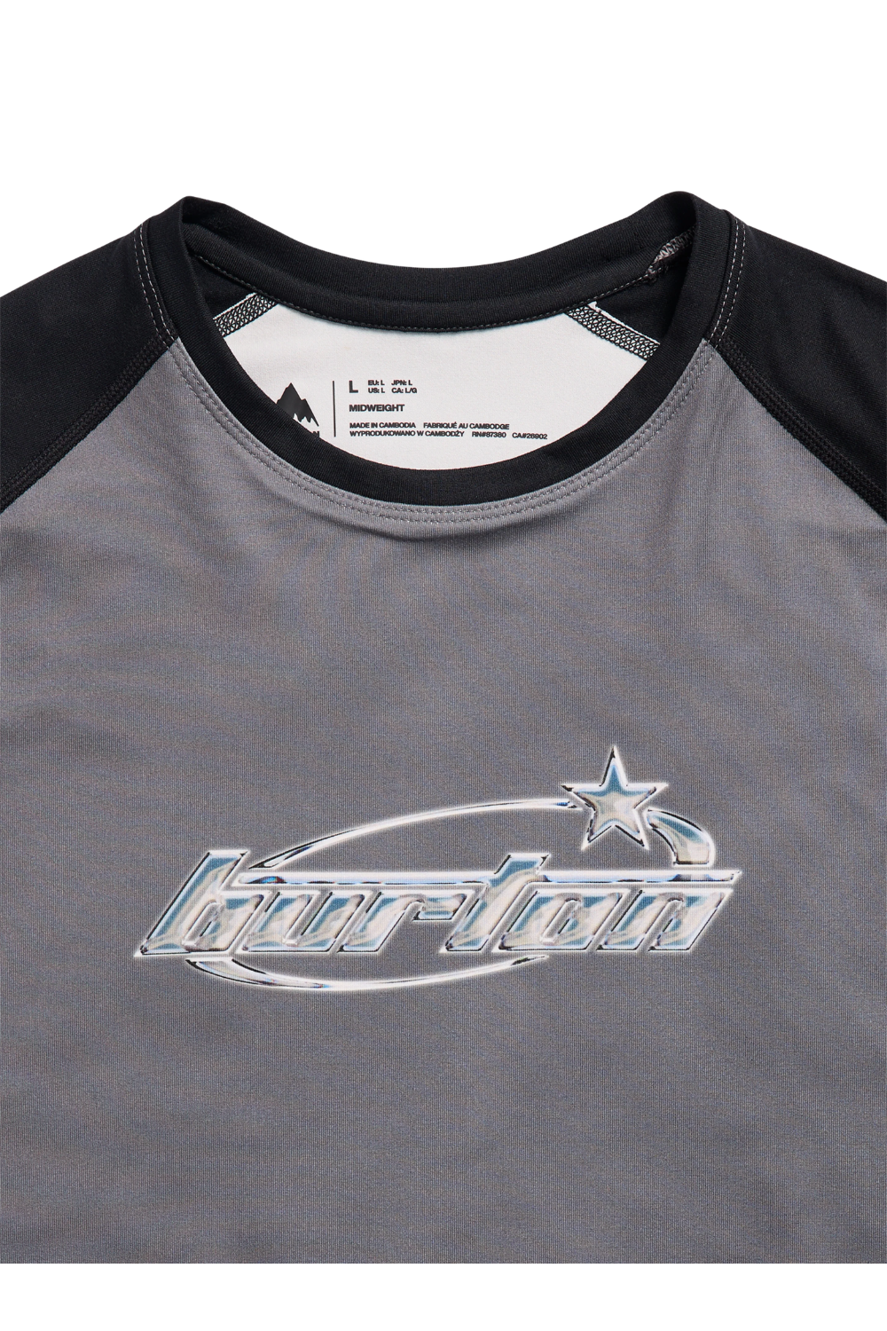 Burton Roadie Mens Base Layer Tech T-Shirt Dragon/True Black