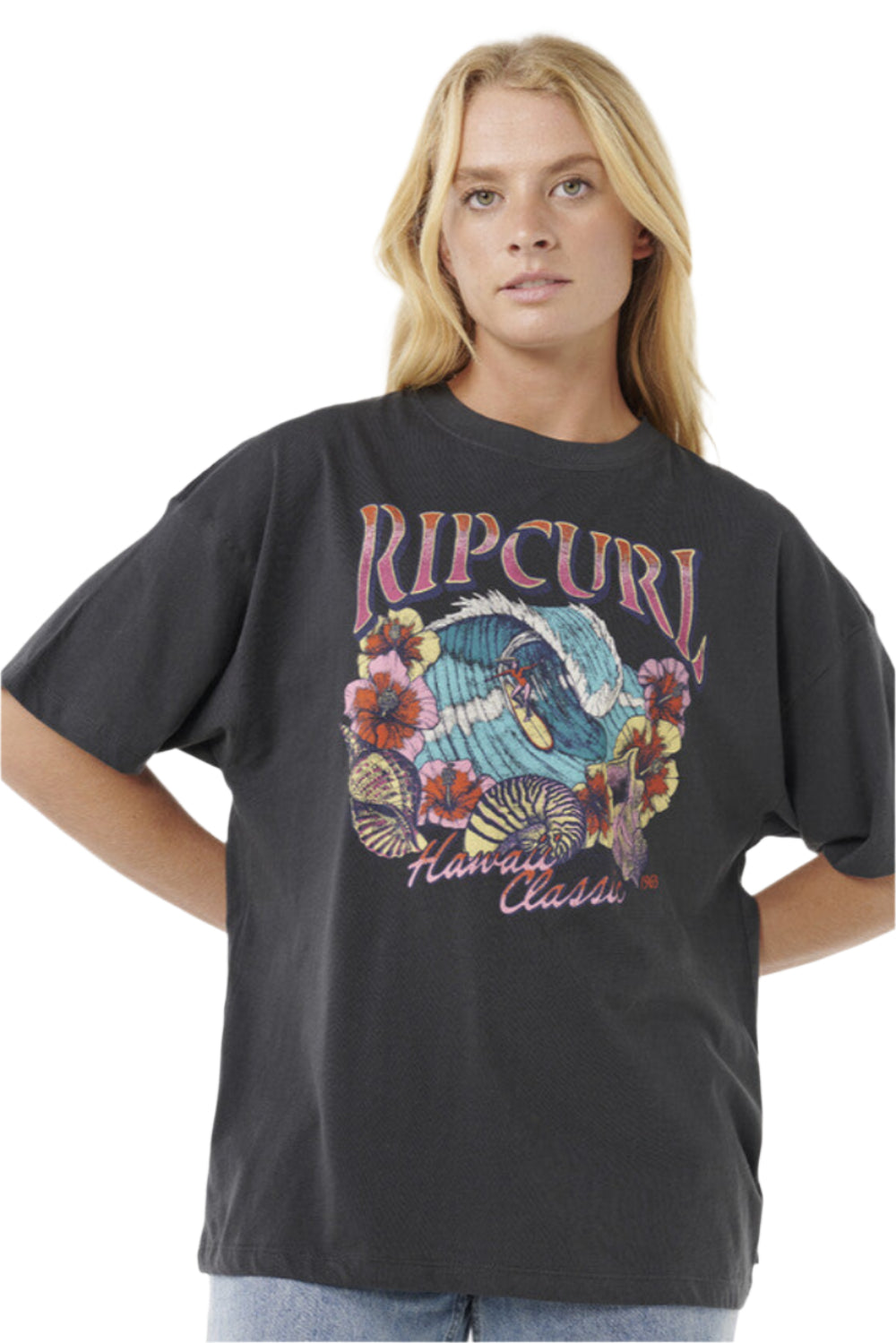 Rip Curl Hawaii Classic Heritage T-Shirt Black