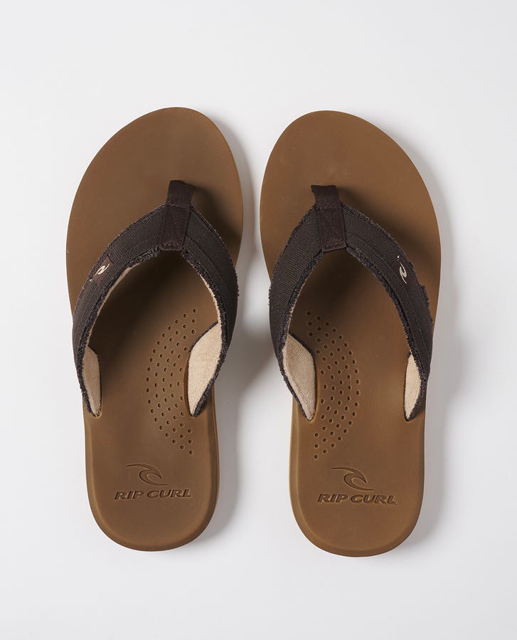 Rip Curl Reactor Open Toe Flip Flop Brown