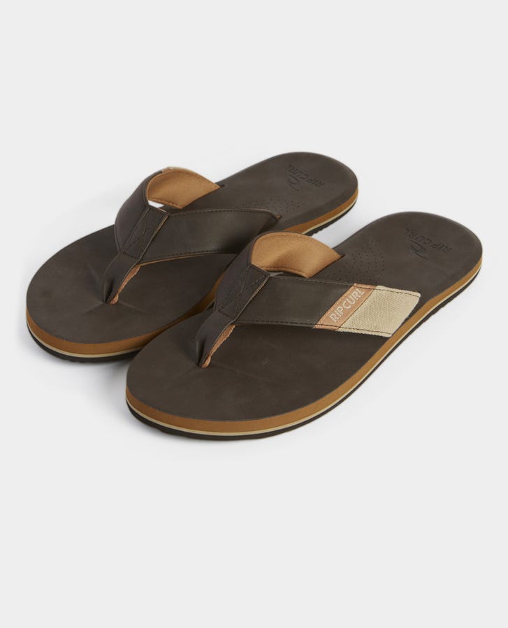Rip Curl Oxford Bloom Open Toe Flip Flop Brown