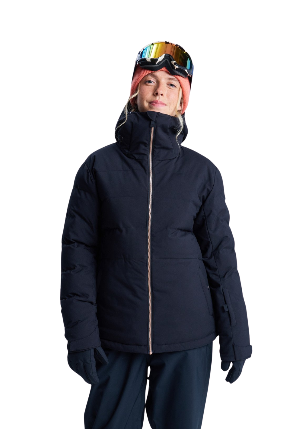 Roxy Womens Snowyhill 10K Puffy Technical Snow Jacket True Black