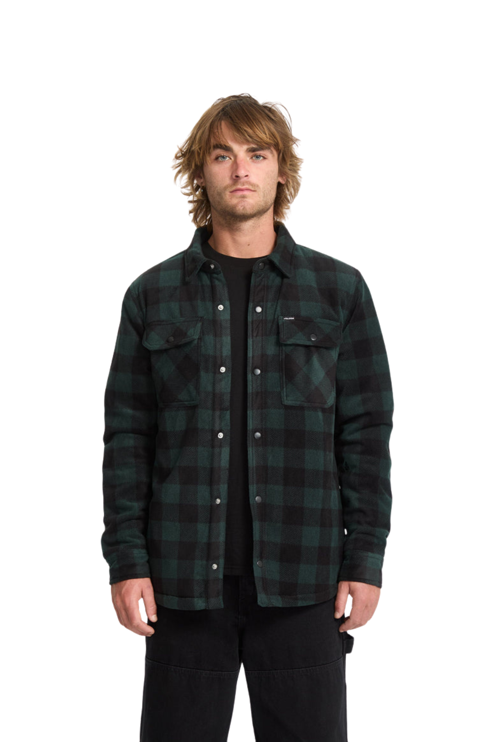 Volcom Bowered Fleece Overshirt Scarab