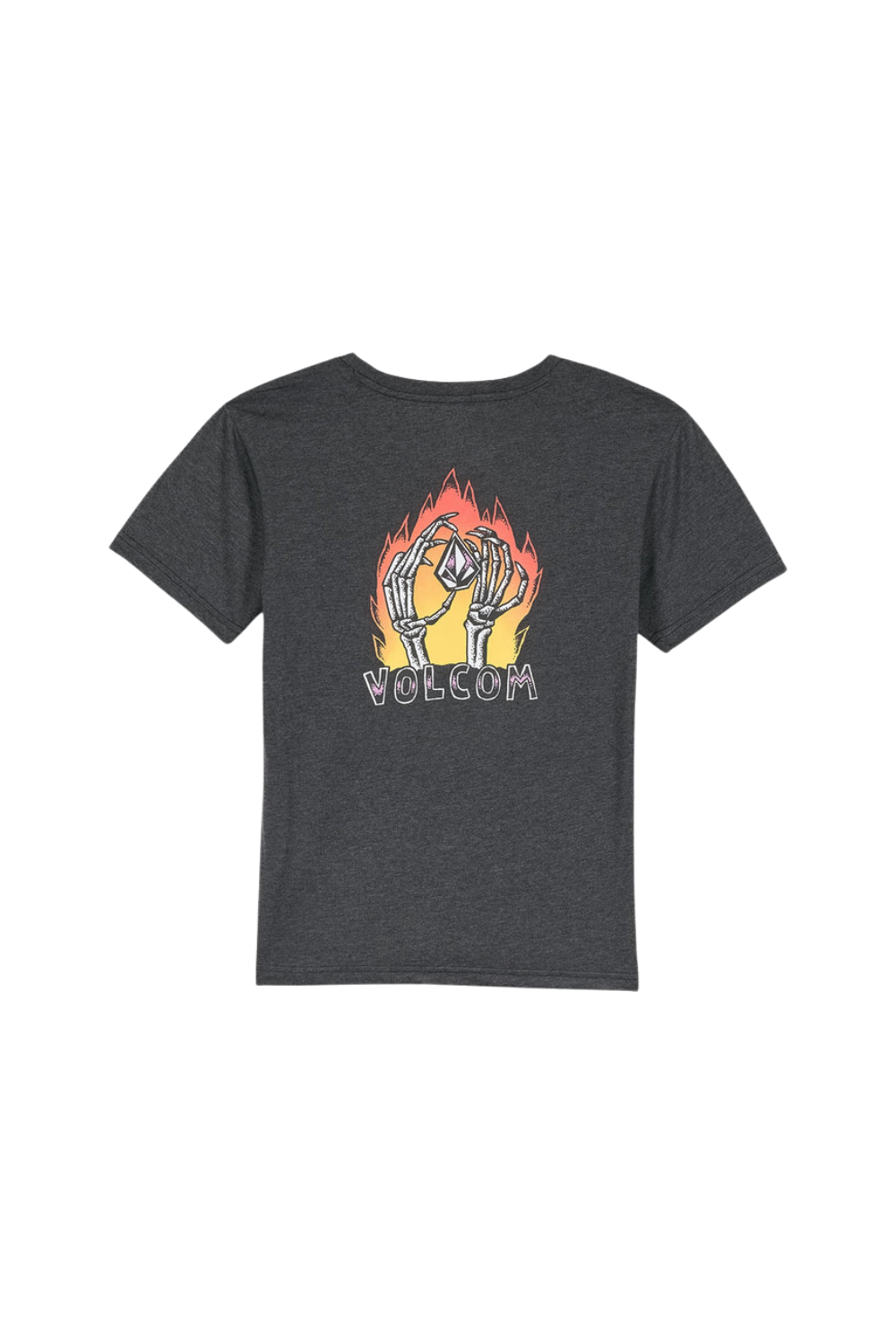 Volcom Volfire Kids T-Shirt Heather Black