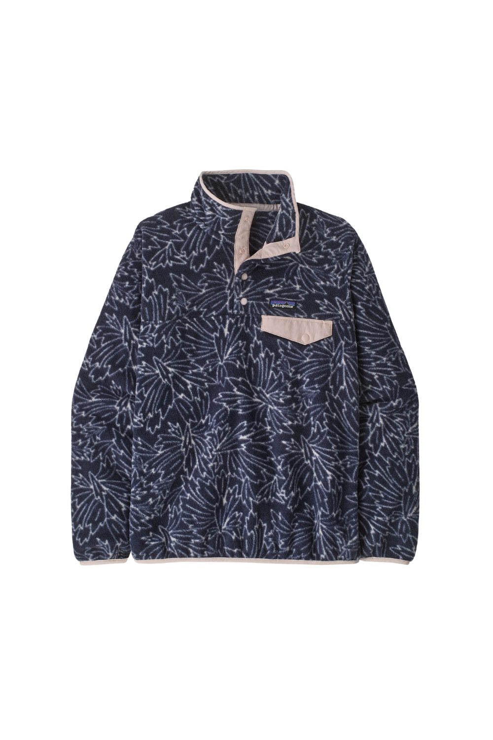 Patagonia Womens Lightweight Synch Snap-T Fleece Pullover Saxifrage/Sunken Blue