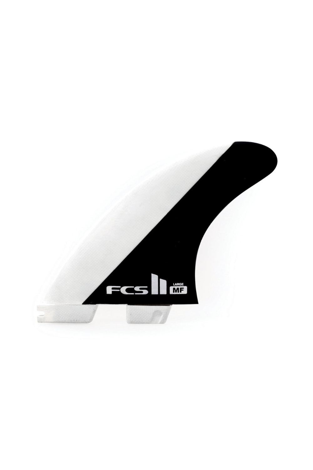 FCS II Mick Fanning Medium Tri Fins Black/White