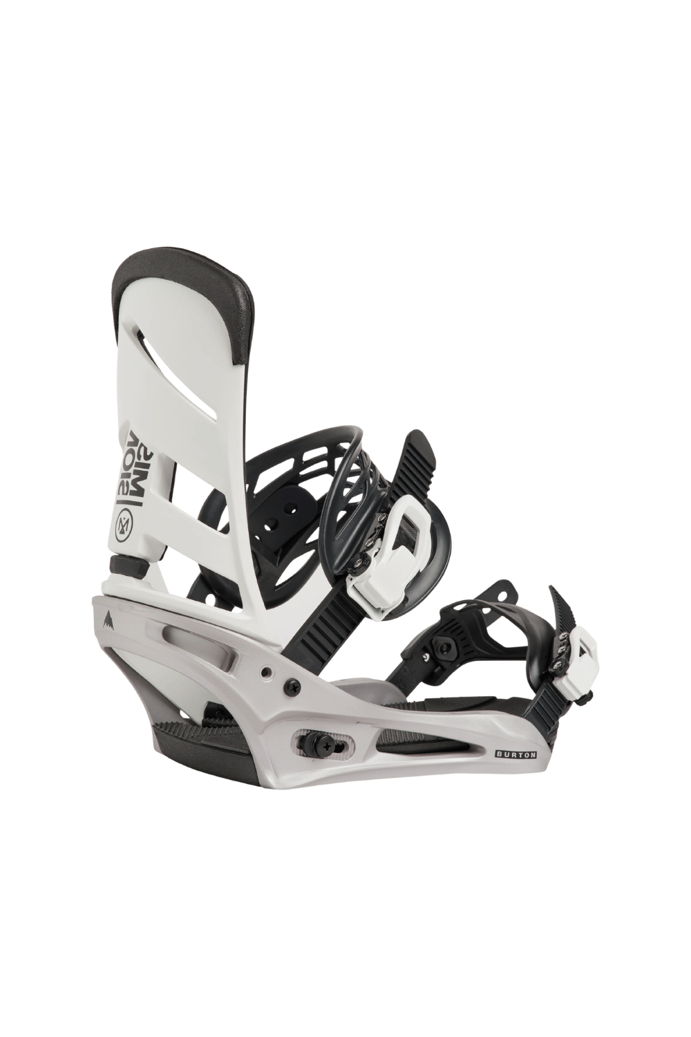 Burton Mission Re:Flex Mens Snowboard Bindings White/Silver