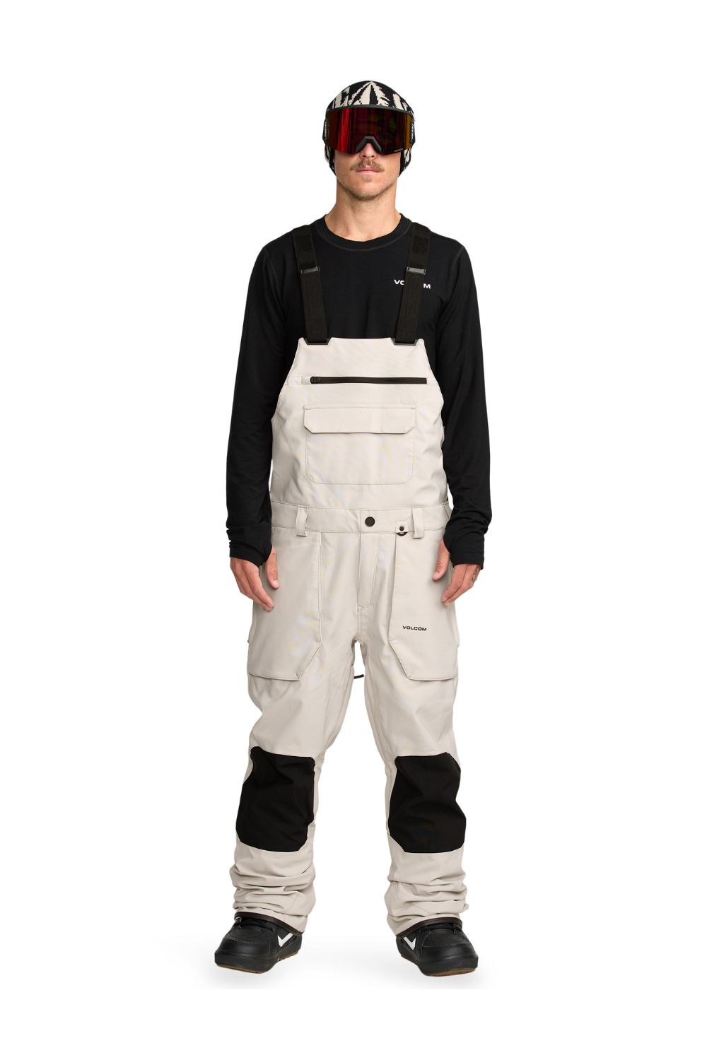 Volcom Roan Bib Overall Snow Pants Stone