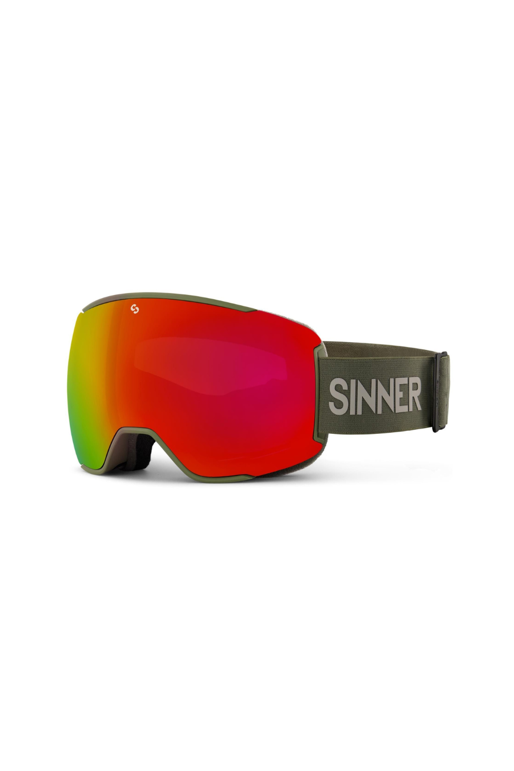 Sinner Snowflake Snow Goggles Moss Green