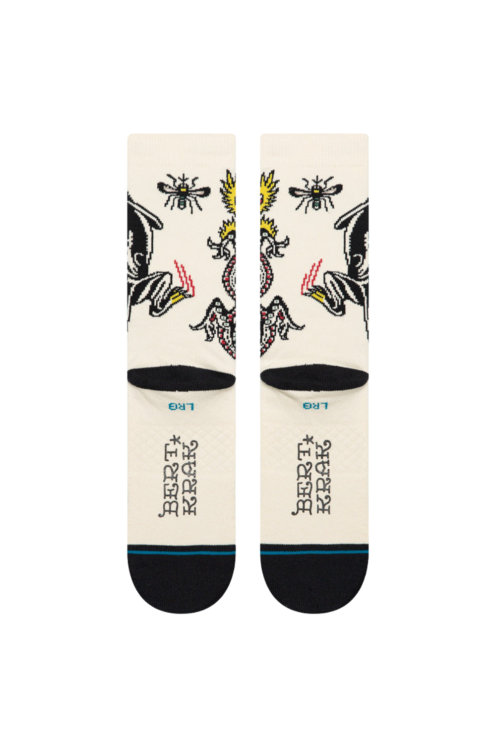Stance Battle Crew Socks Cream