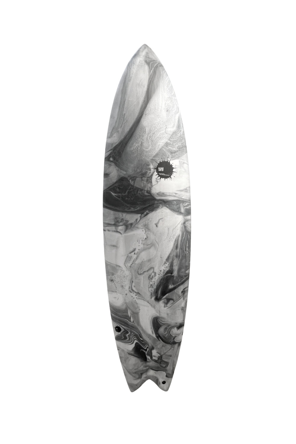 Tiki Custom Surfboard - Parrot Twin Fish 6'9 - Grey Marble Tint (Custom)