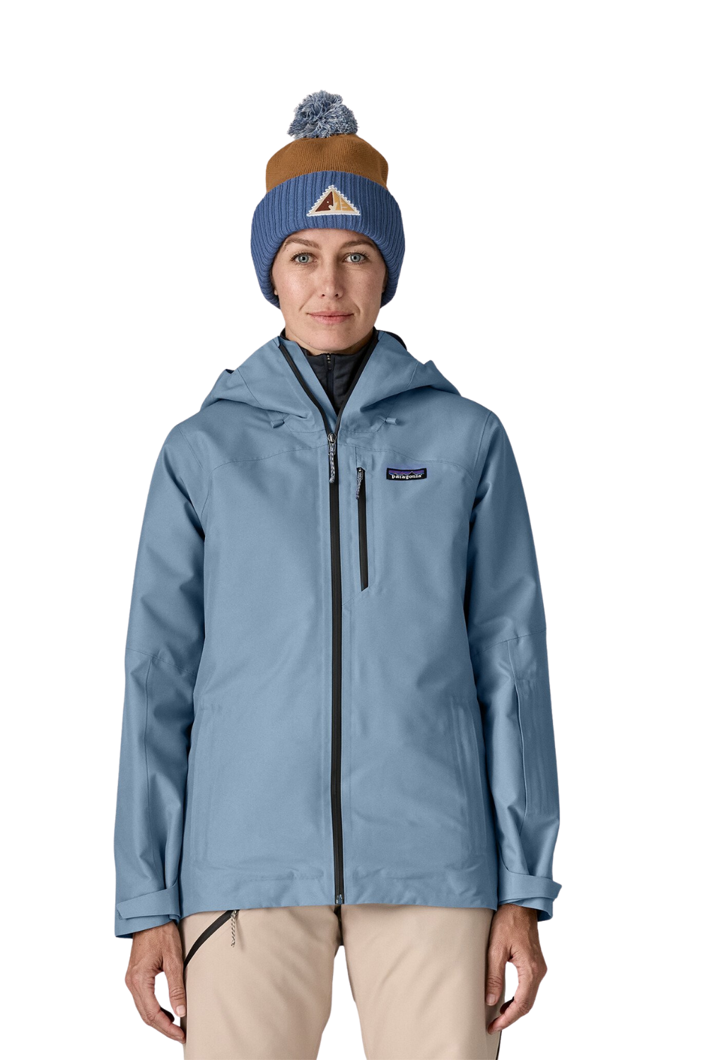 Patagonia Womens Insulated Powder Town Snow Jacket Barnacle Blue