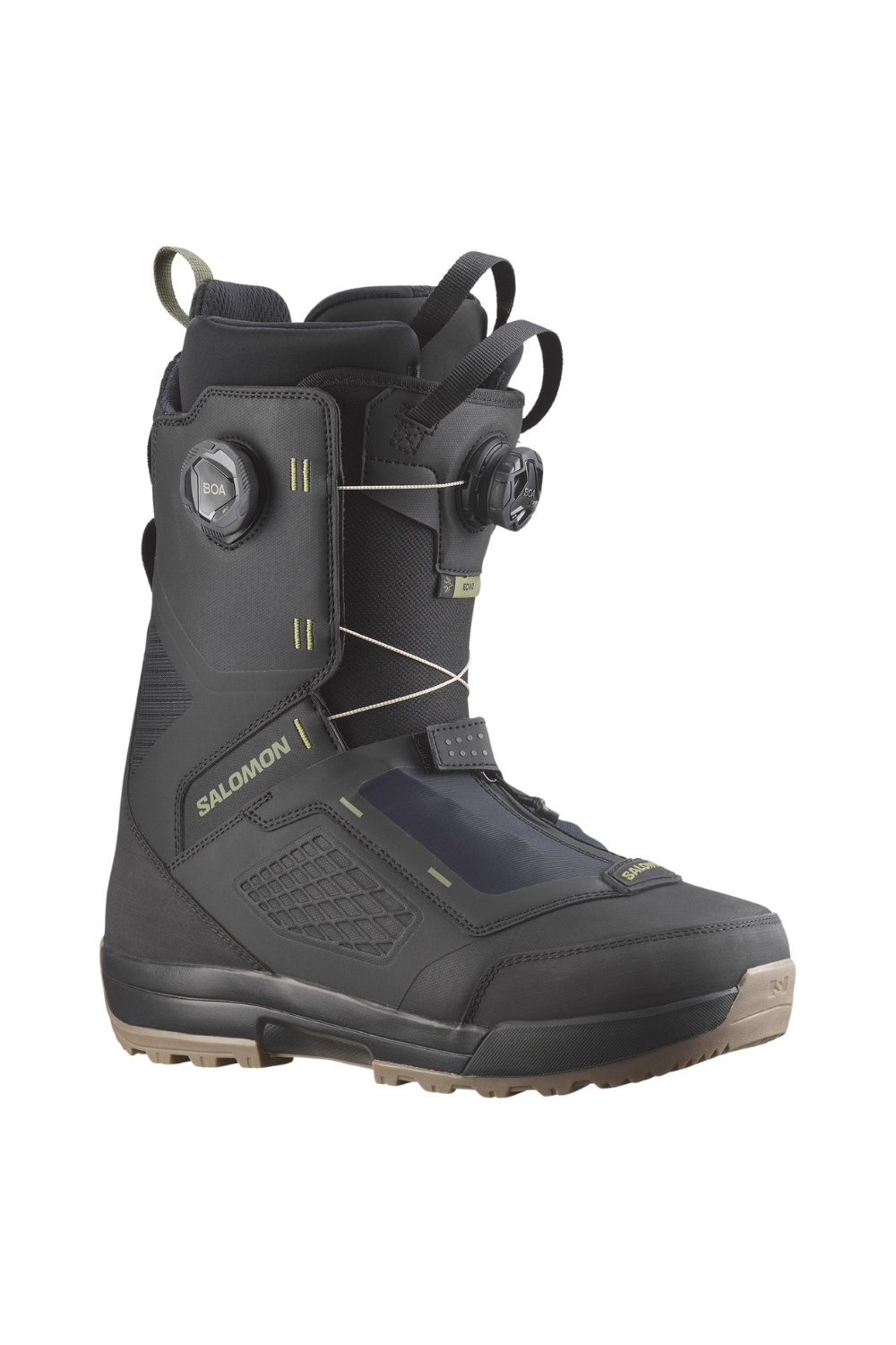 Salomon Echo Dual Boa Wide Mens Snowboard Boots Black