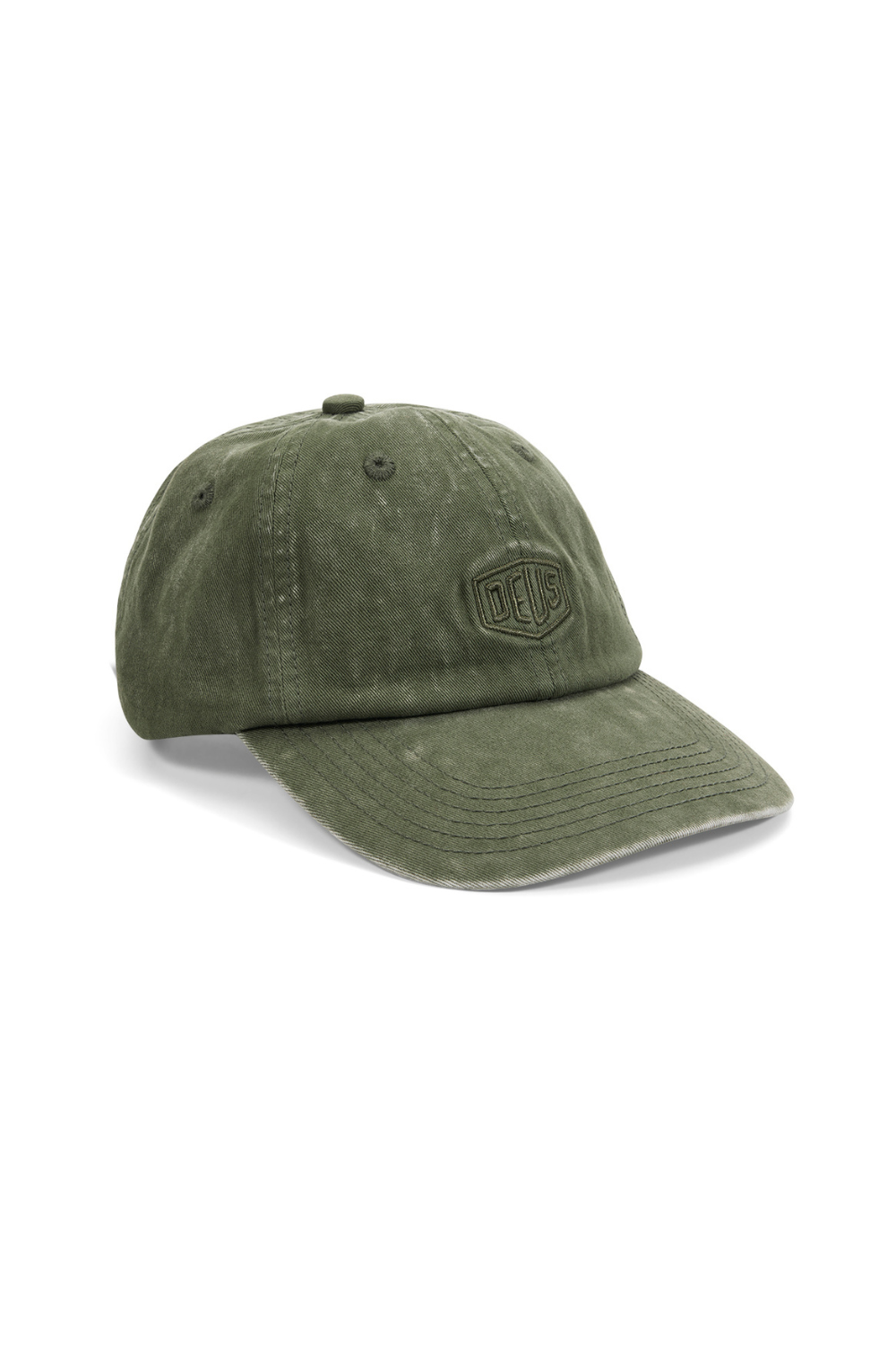 Deus Shield Garment Dyed Dad Cap Cypress Green