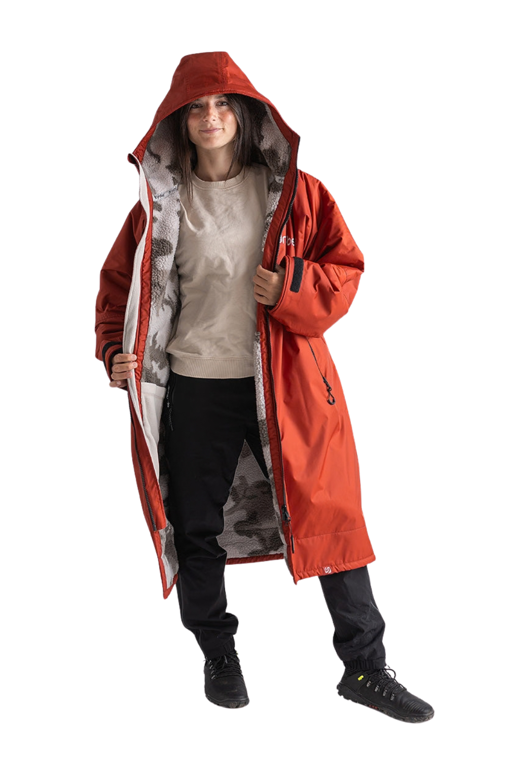 Dryrobe Advance Long Sleeve Changing Robe Burnt Orange