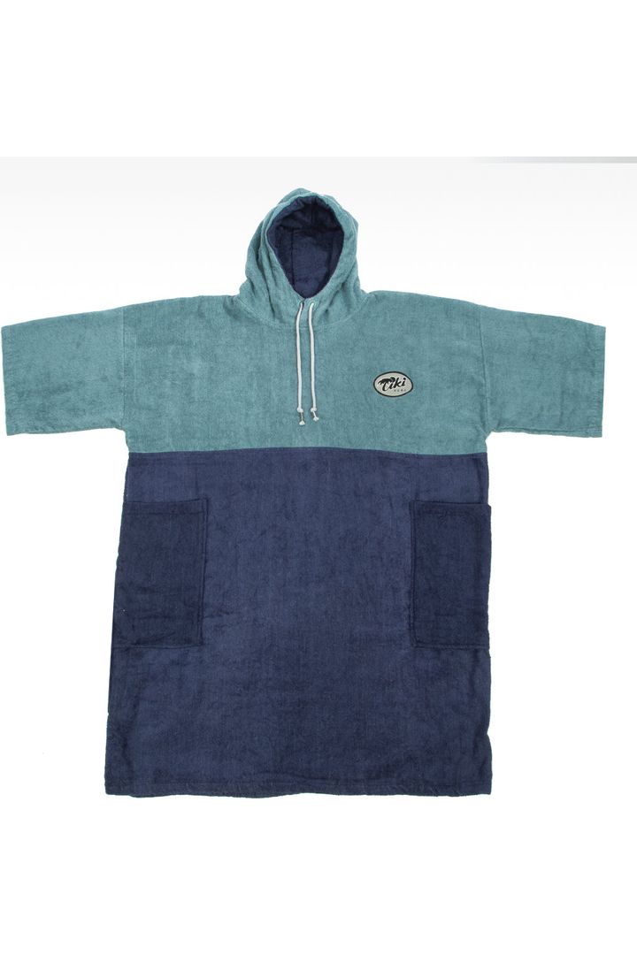 Tiki Adults Cosy Towel Robe Deep Ocean Blue