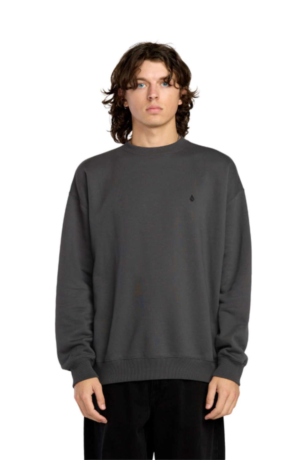 Volcom Single Stone Sweatshirt Asphalt Black