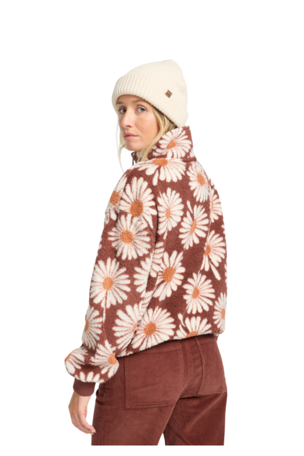 Billabong Time Off Half Zip Polar Fleece Espresso