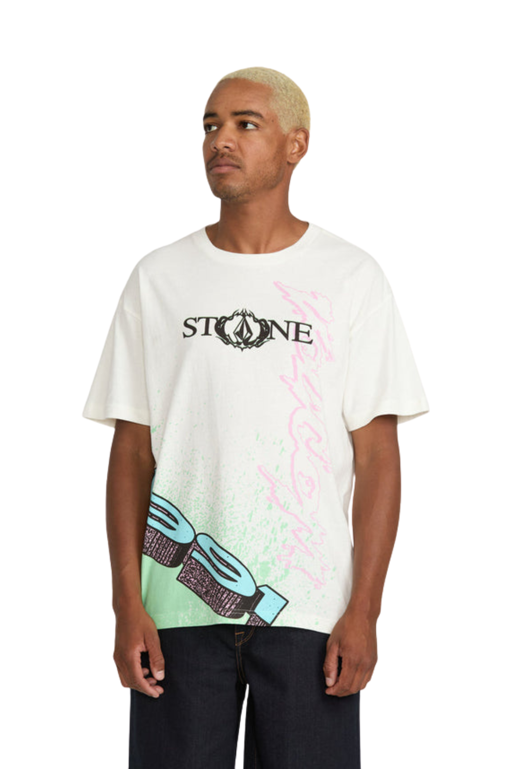 Volcom Heavy Tubes Short Sleeve T-Shirt Off White