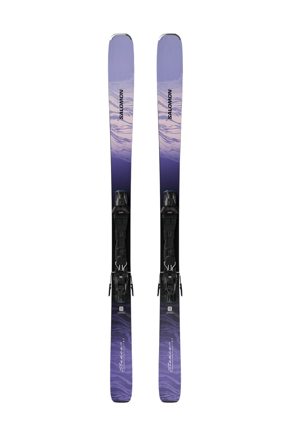 Salomon Stance 84 Womens Skis + M10 Gripwalk Binding Sweet Lavender/Bleached Denim
