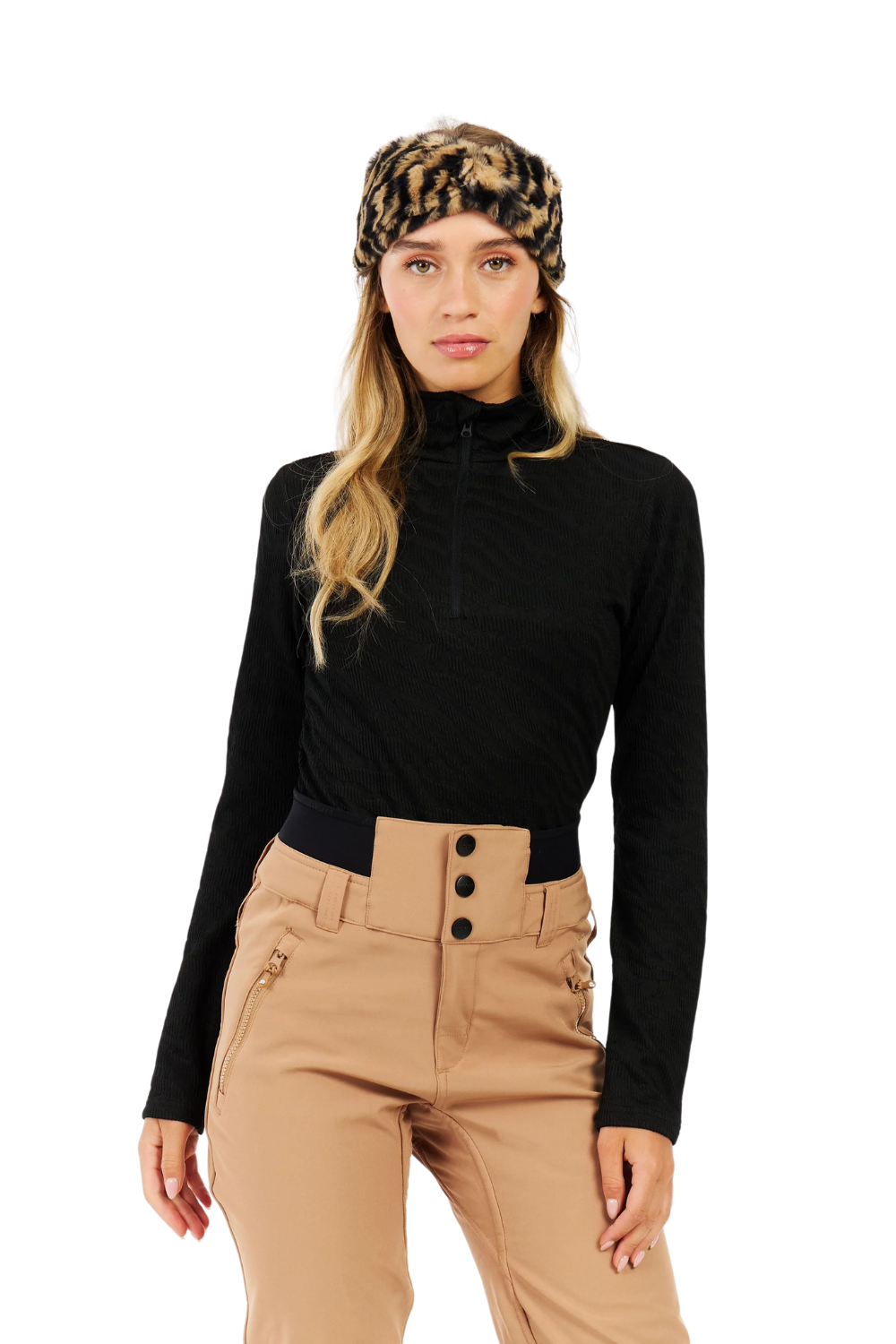 Protest PRTShirley 1/4 Zip Active Fleece True Black