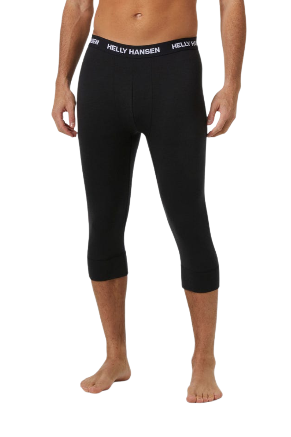 Helly Hansen Mens Lifa Merino Midweight 3/4 Base Layer Pant Black