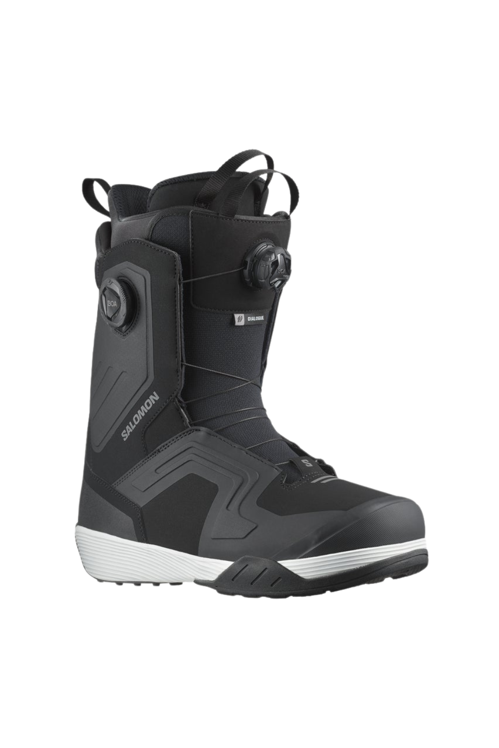 Salomon Dialogue Dual Boa Wide Mens Snowboard Boots Black