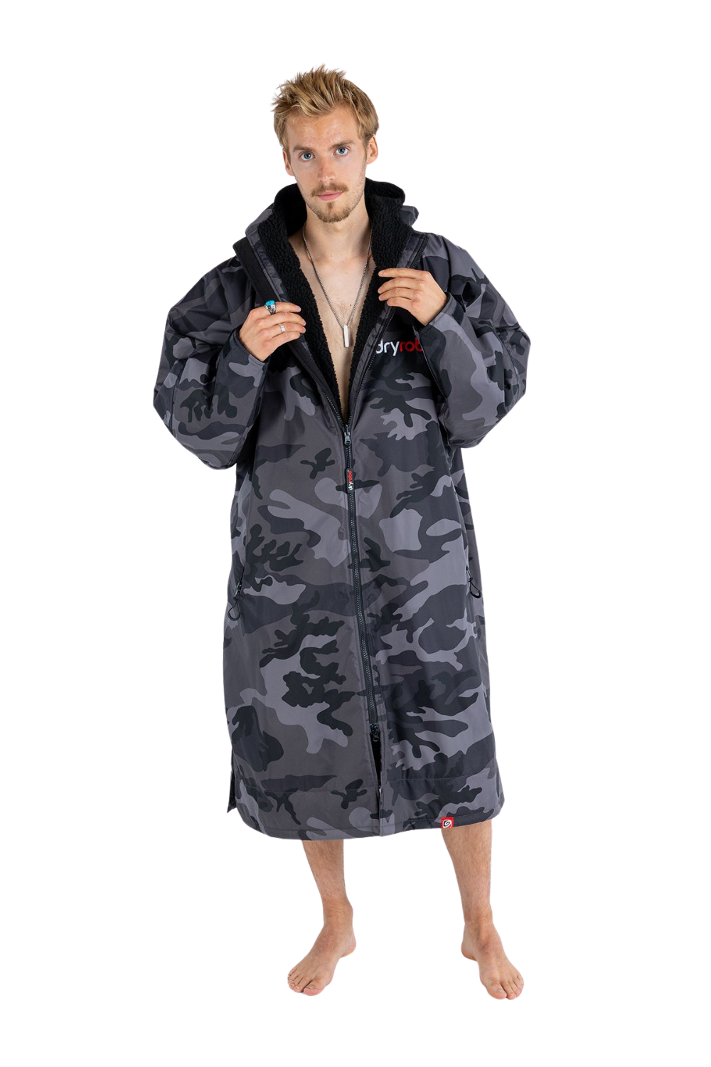 Dryrobe Advance Long Sleeve Changing Robe Black Camo/Black