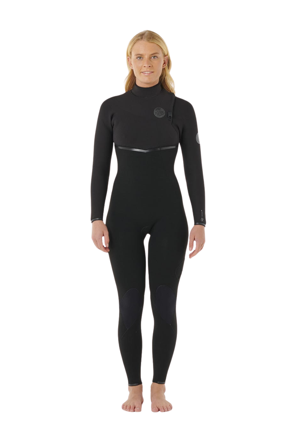 Rip Curl Womens E-Bomb 5/3mm Zip Free Wetsuit Black