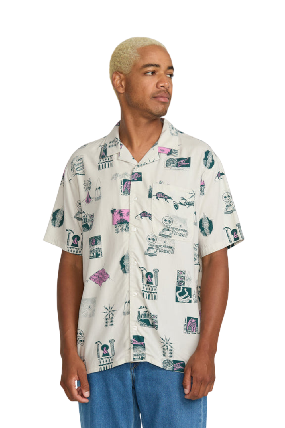 Volcom Mistostone Short Sleeve Shirt White