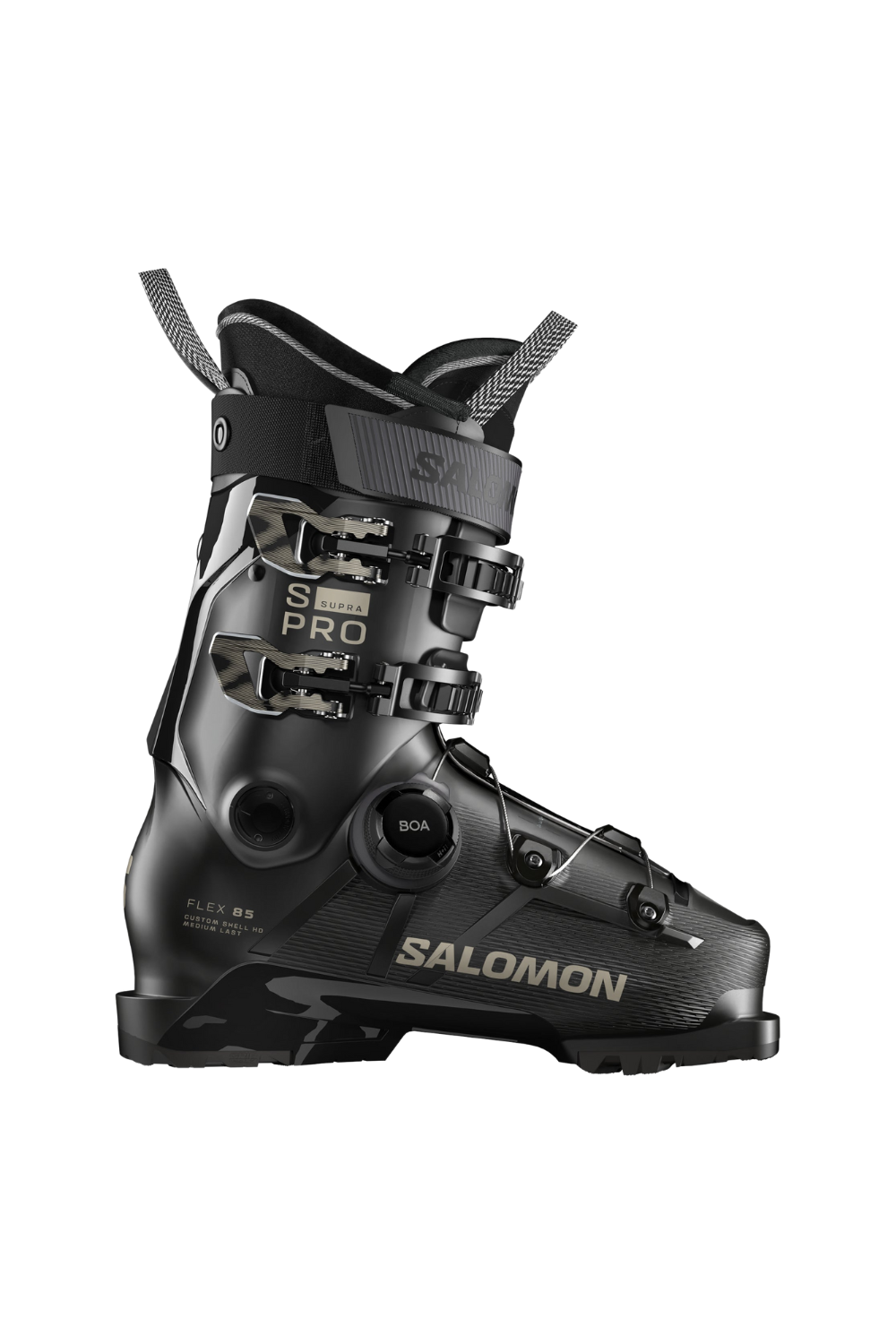 Salomon S/Pro Supra Boa 85 W Womens Ski Boots Black/Black/Light Bronze Metal
