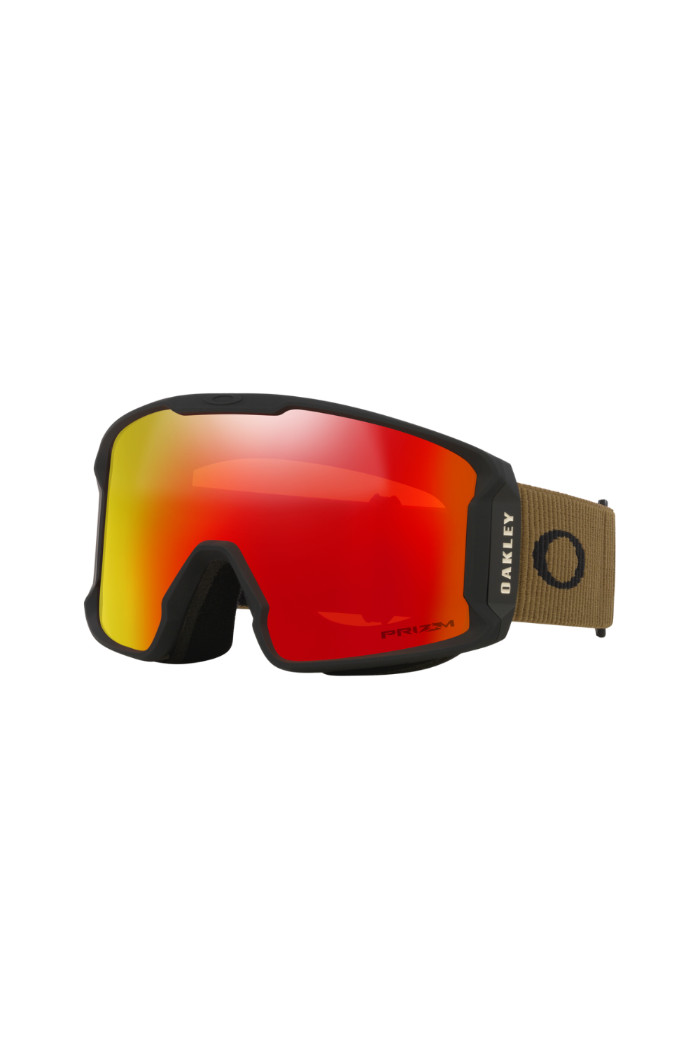 Oakley Line Miner L Snow Goggles Prizm Snow Torch Iridium Lenses, Army Green Corduroy Strap