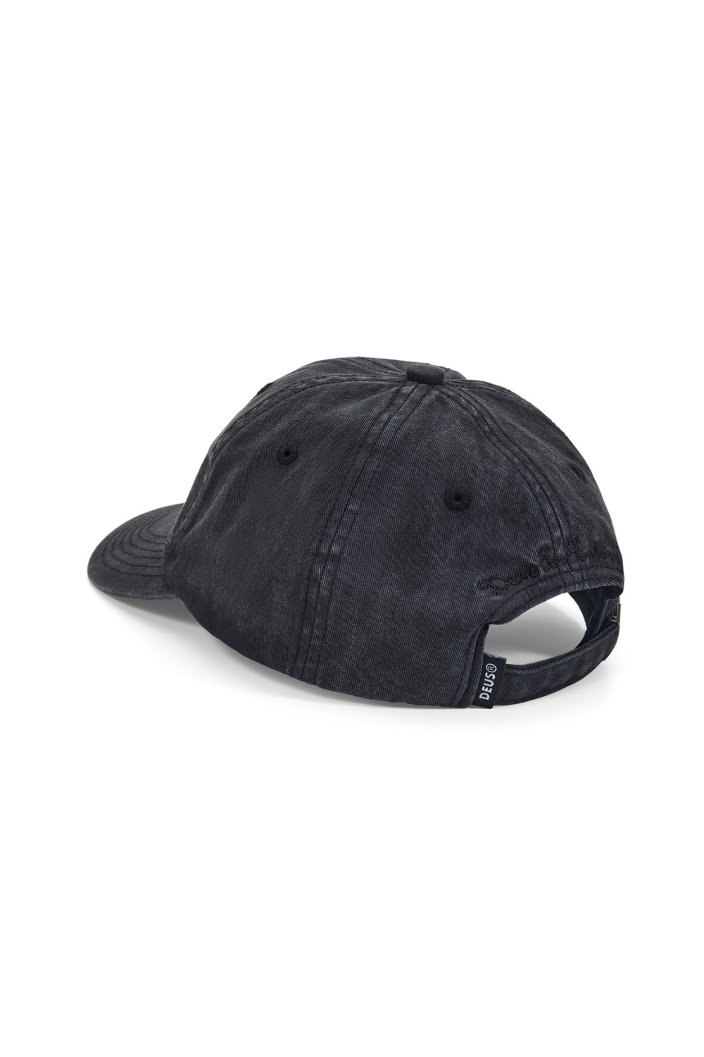 Deus Shield Garment Dyed Dad Cap Black