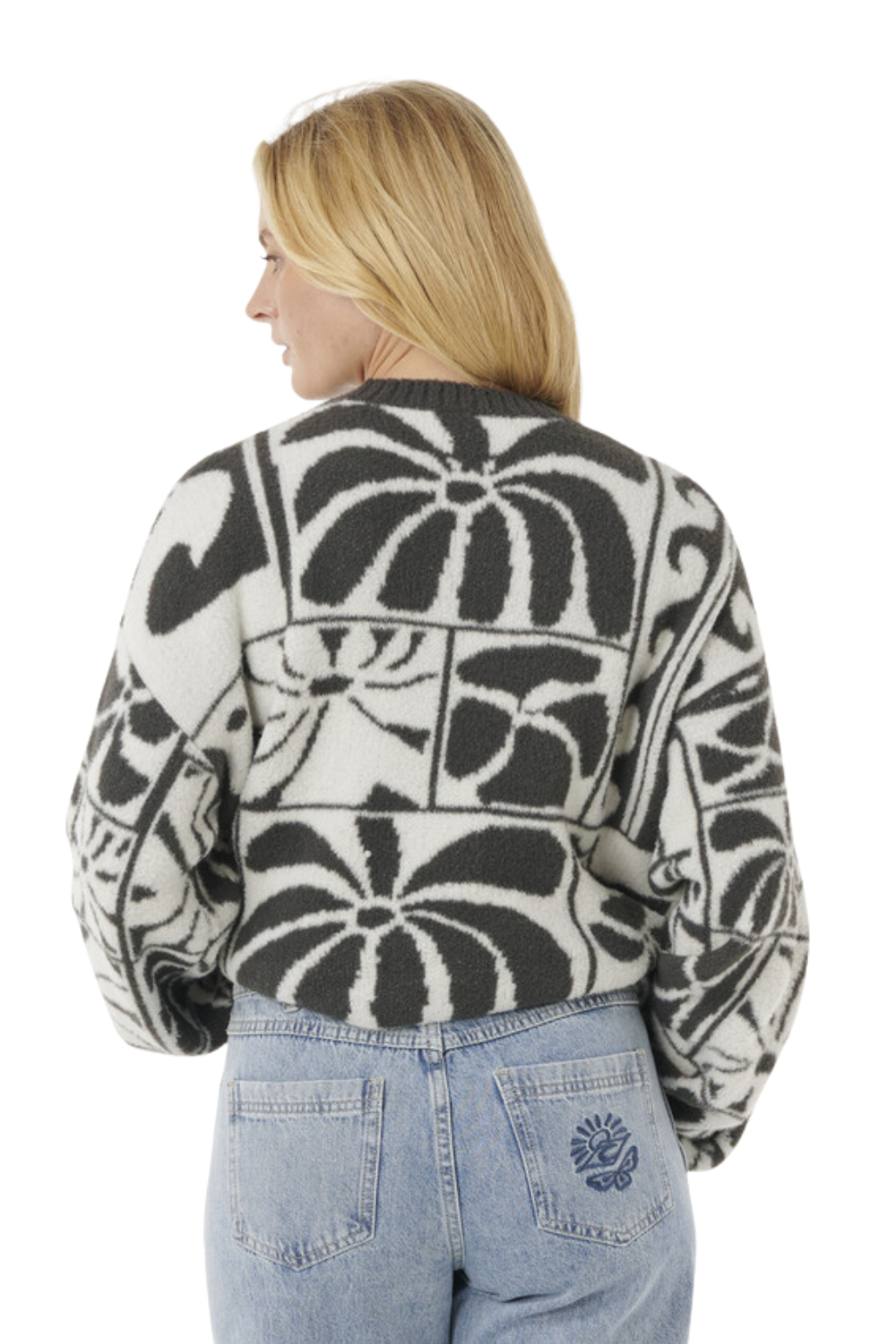 Rip Curl Artist Of The Search Ty Williams Jacquard Crew Black