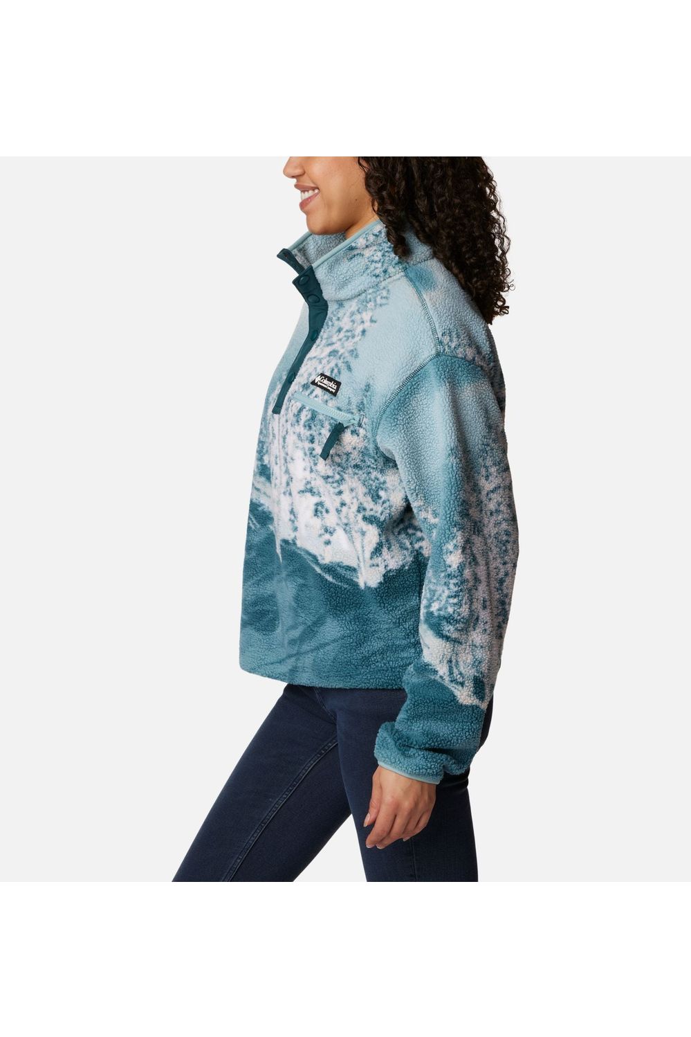 Columbia Helvetia™ Cropped Half Snap Fleece Night Wave Sola