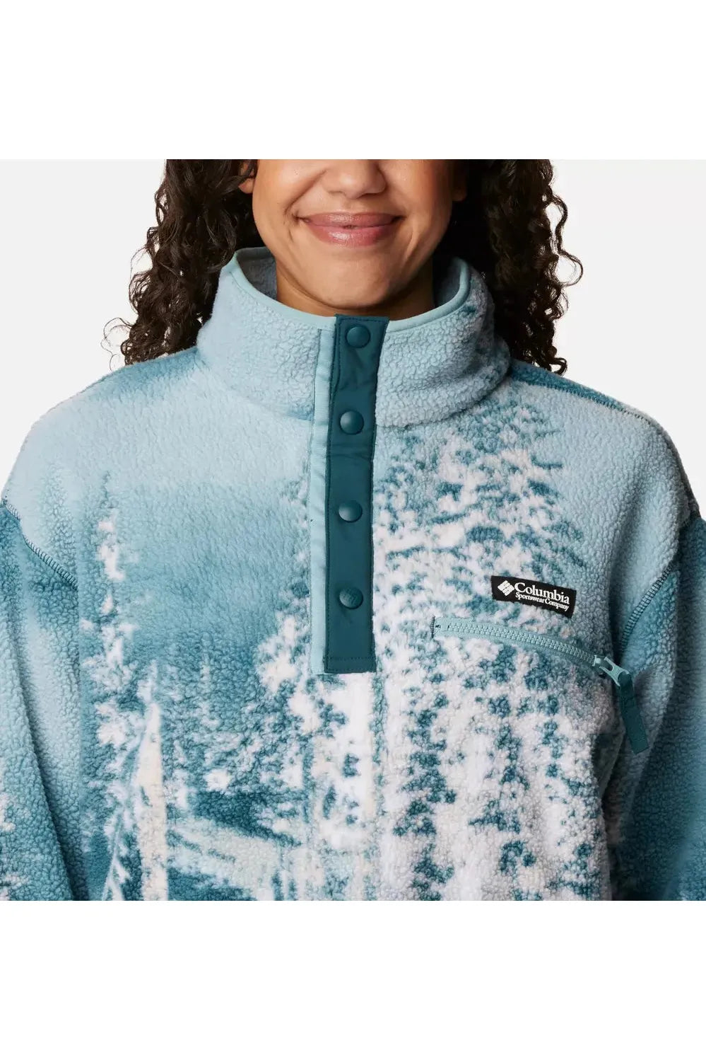 Columbia Helvetia™ Cropped Half Snap Fleece Night Wave Sola