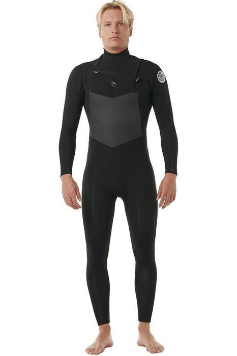 Rip Curl Dawn Patrol Chest Zip 5/3 Gb Steamer Wetsuit Black