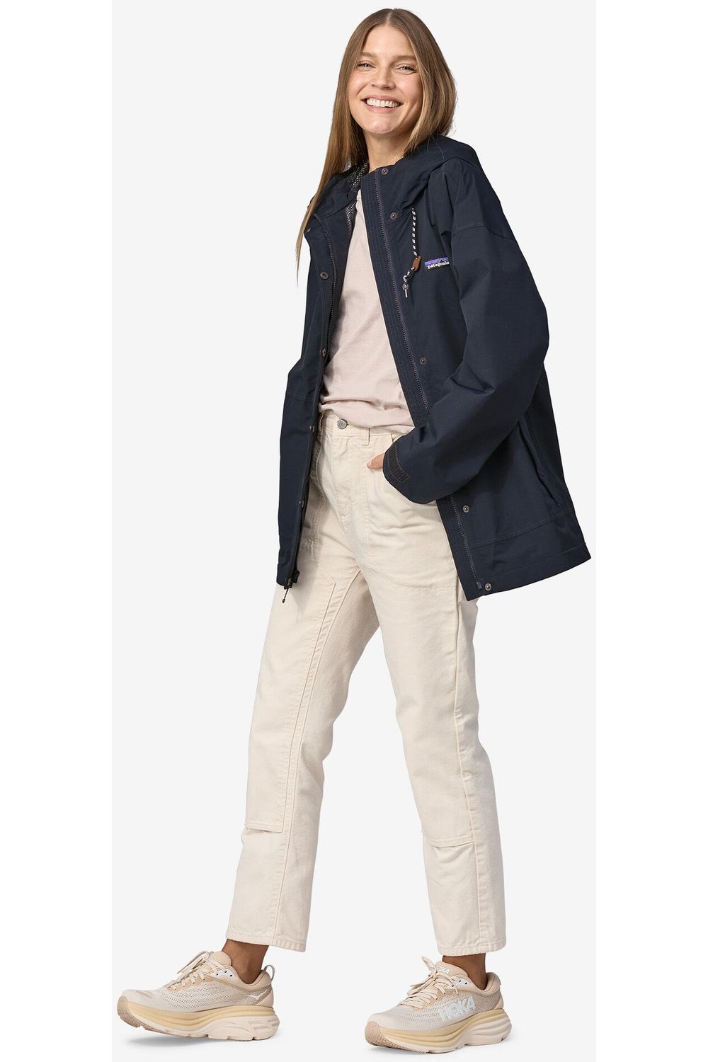 Patagonia Womens Outdoor Everyday Rain Jacket Navy