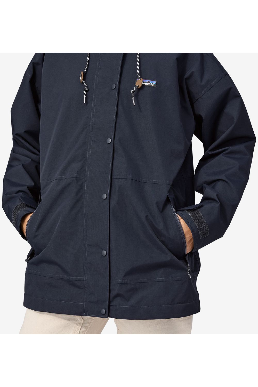 Patagonia Womens Outdoor Everyday Rain Jacket Navy