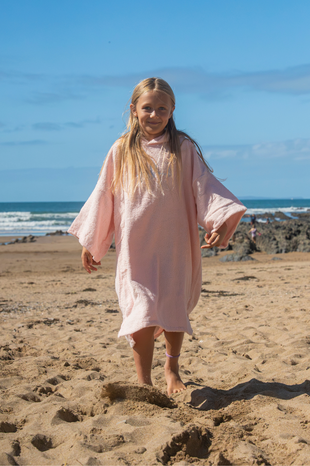 Tiki Junior Hooded Change Robe Baby Pink