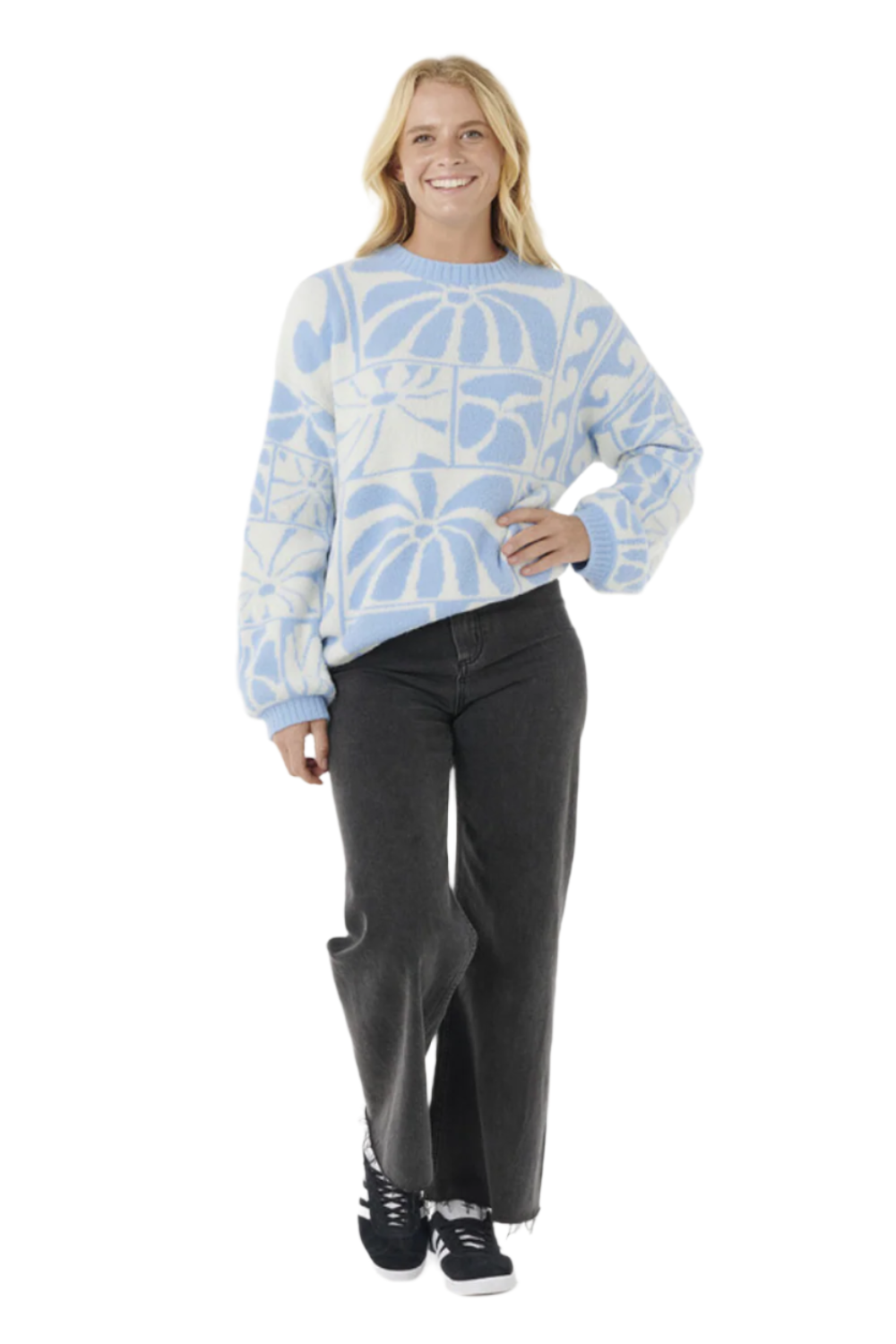 Rip Curl Artist Of The Search Ty Williams Jacquard Crew Blue