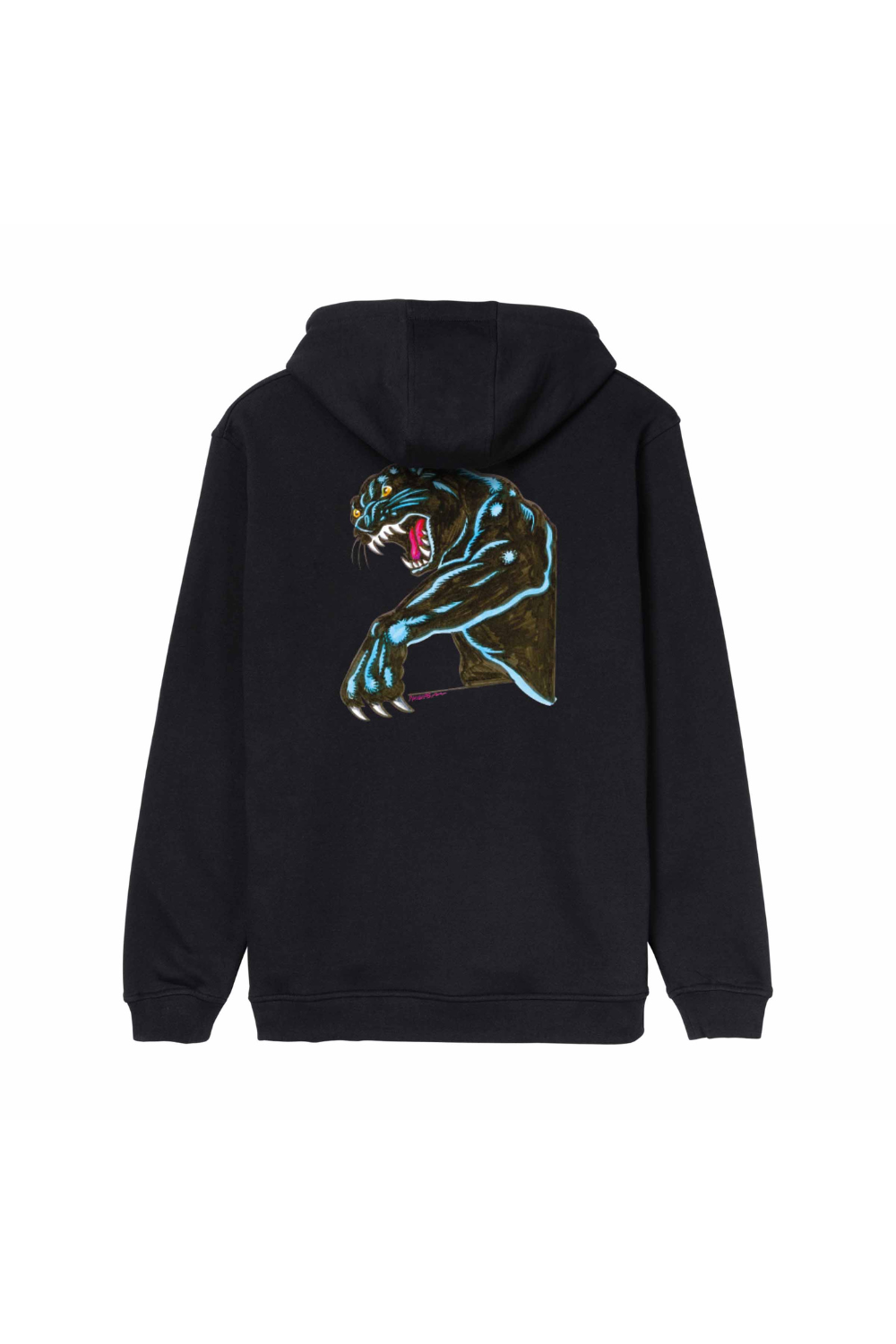 Santa Cruz Natas Sketch Panther Mens Hoodie Black