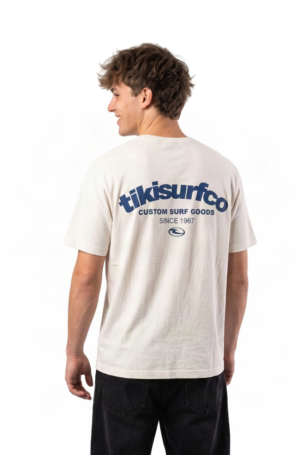 Tiki Surfco T-Shirt Vintage White