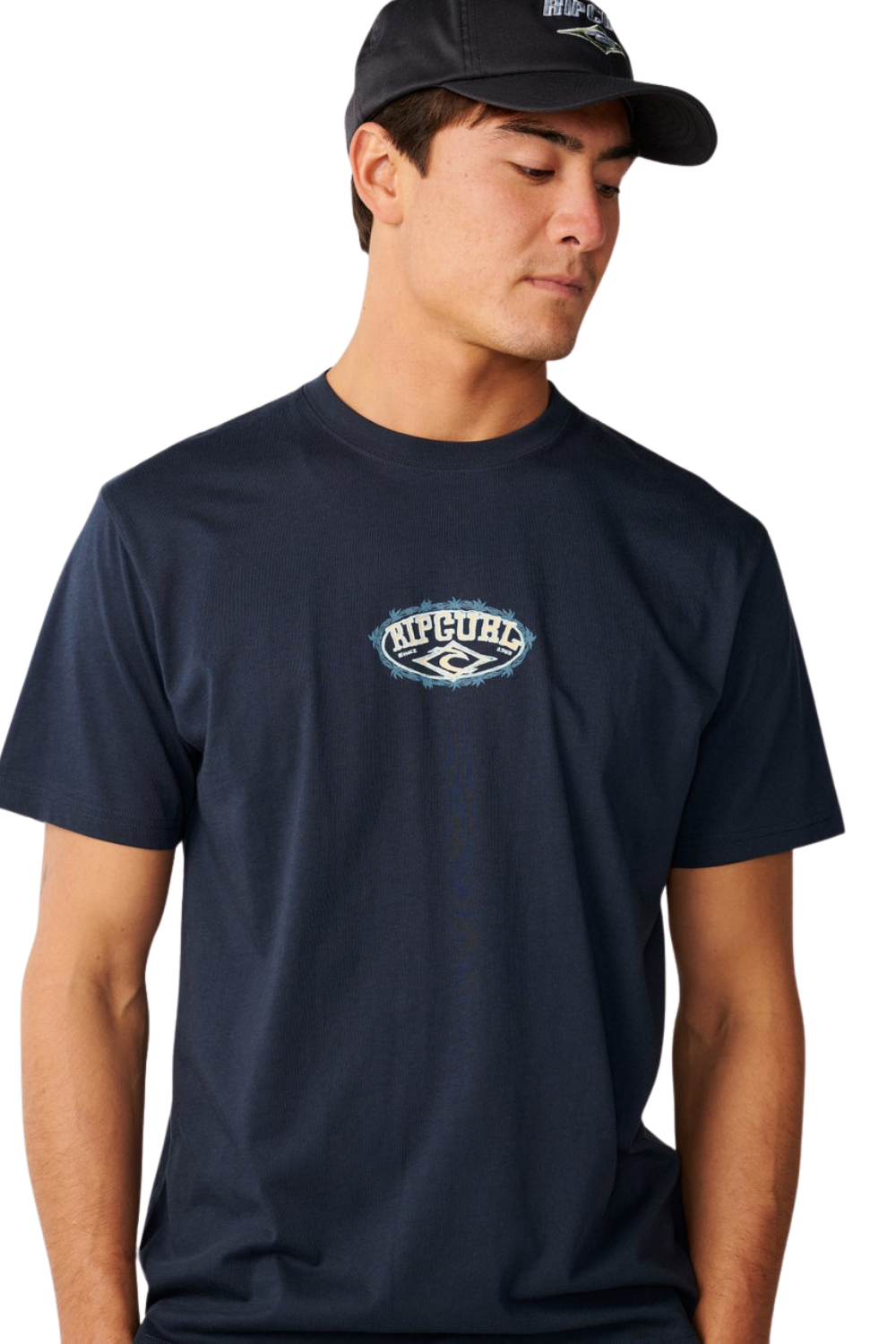 Rip Curl Disorder Oval Mens T-Shirt Navy