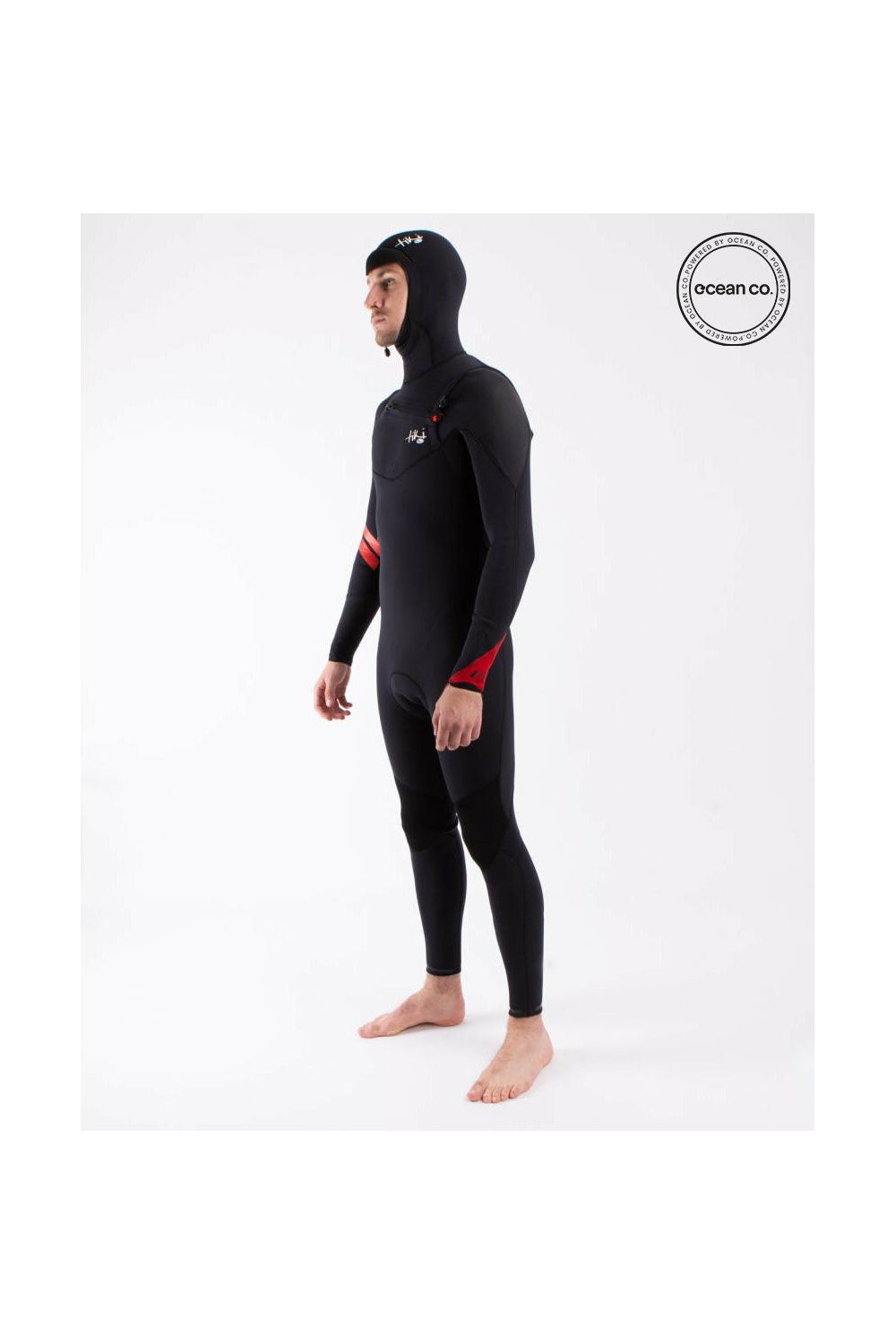 Tiki Mens Zepha2 5/4/3 Gbs + Hood Chest Zip