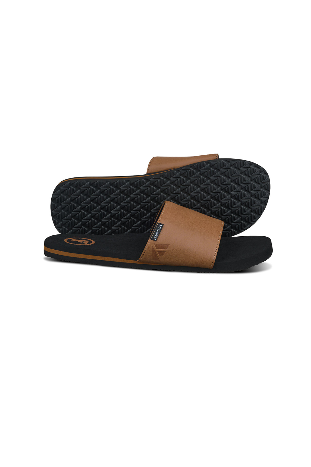 Foamlife Seales Mens Slide Sandal Black/Brown